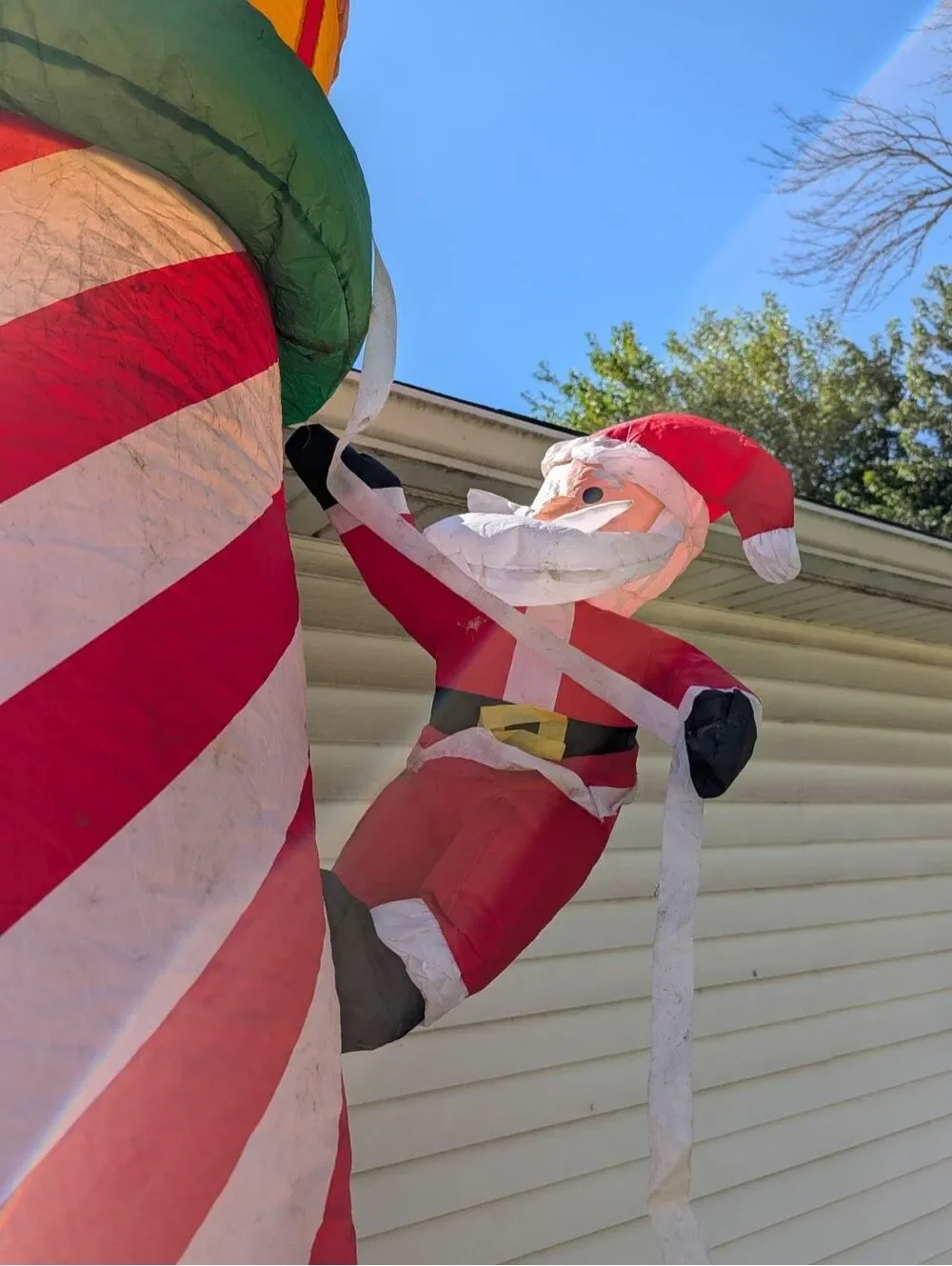 10 Ft Inflatable Lighthouse Lighted Outdoor Yard Christmas Decorations Santa